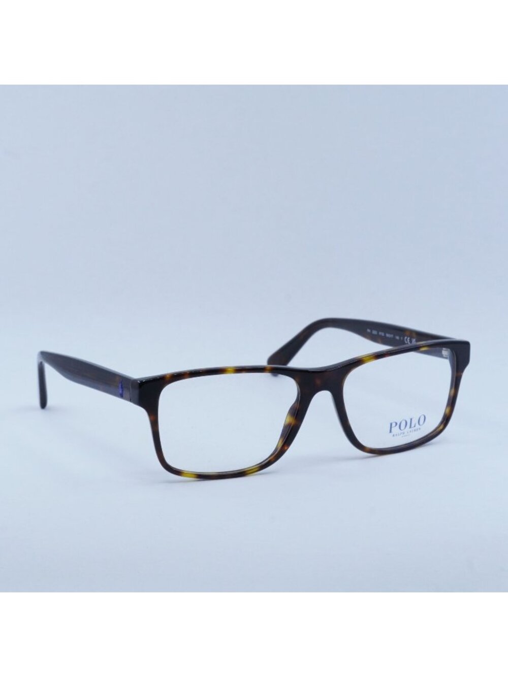 Polo Ralph Lauren PH2223 6132 Rectangle Eyeglasses - Shiny Havana 56mm